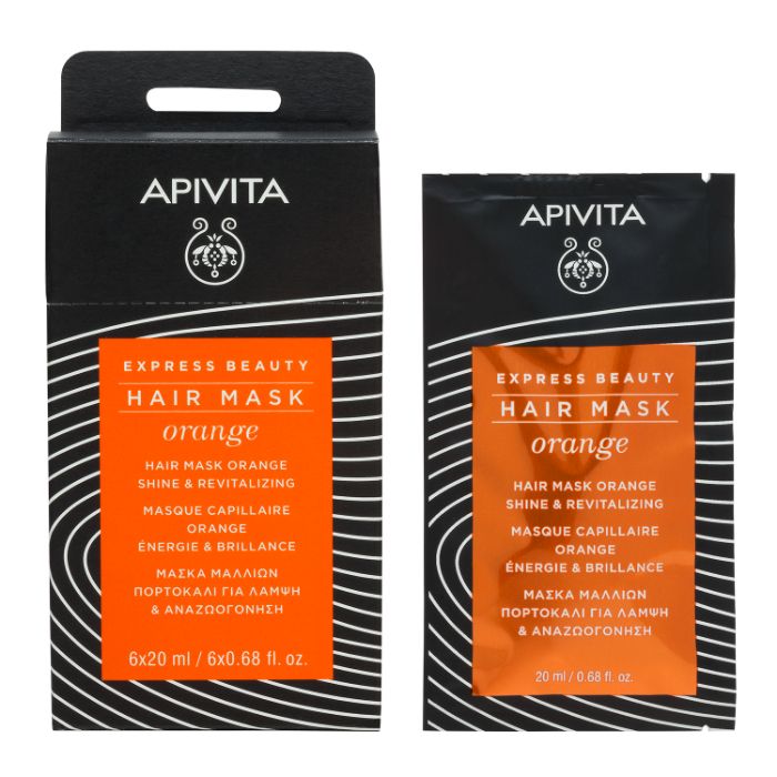 Apivita Express Beauty Máscara Capilar Brilho E Vitalidade com Laranja