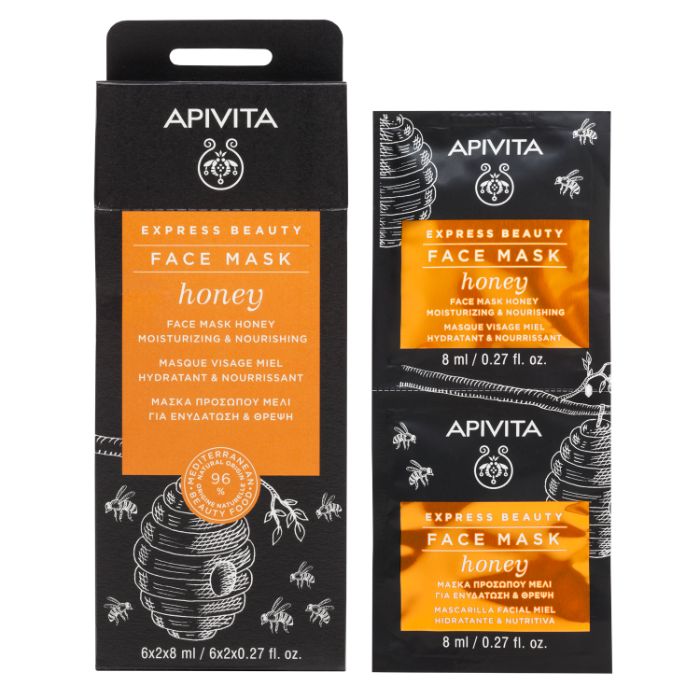 Apivita Express Beauty Máscara Hidratante E Nutritiva de Mel