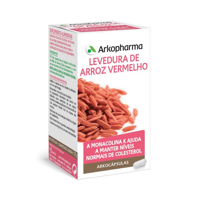 Arkocápsulas Levedura de Arroz Vermelho 45 cápsulas