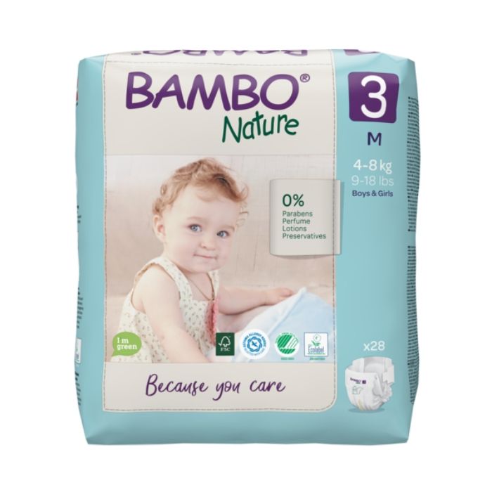 Bambo Nature Fraldas Tam. 3 M 4-8Kg x28