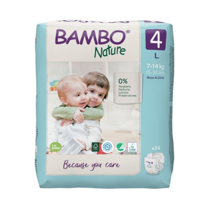 Bambo Nature Fraldas Tam. 4 L 7-14kg x24