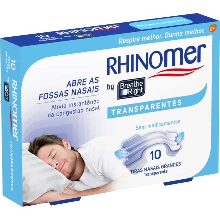 Rhinomer by Breathe Right Transparentes Grandes x 10