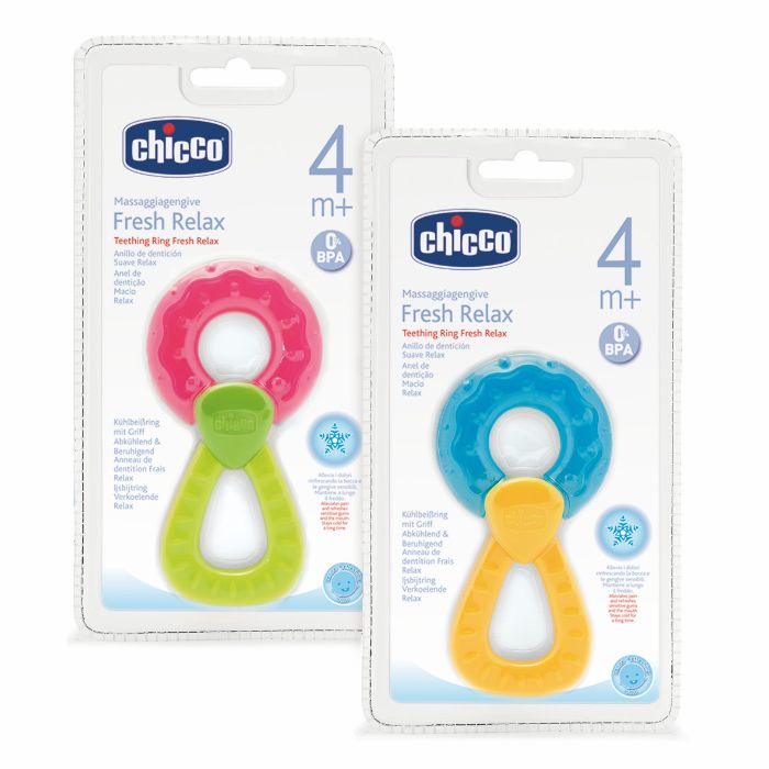 Chicco Anel de Dentição Fresh Relax com pega – 4M+