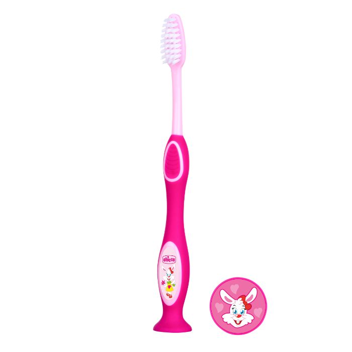 Chicco Escova de Dentes de Leite – Rosa 3-6A