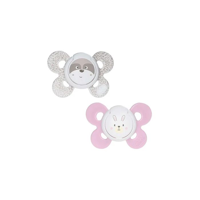 Chicco Chupeta Physio Comfort Silicone Rosa 0-6M+ 2PCS