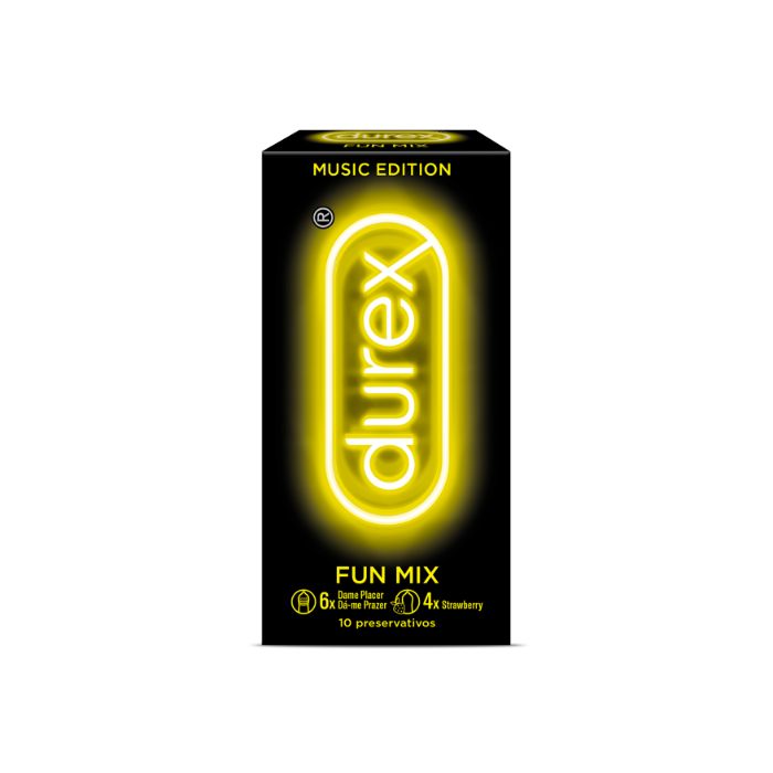 Durex Music Fun Mix Preservativos x 10