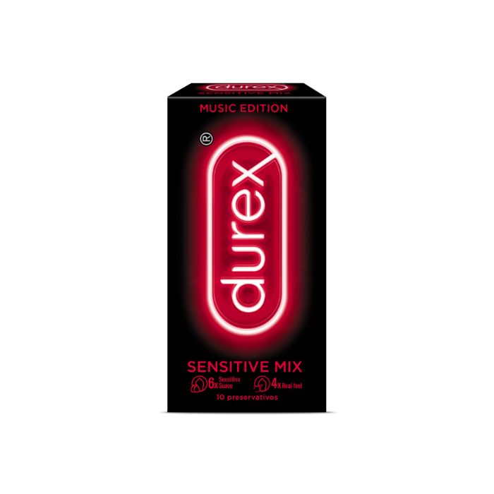 Durex Music Sensitive Mix Preservativos x 10