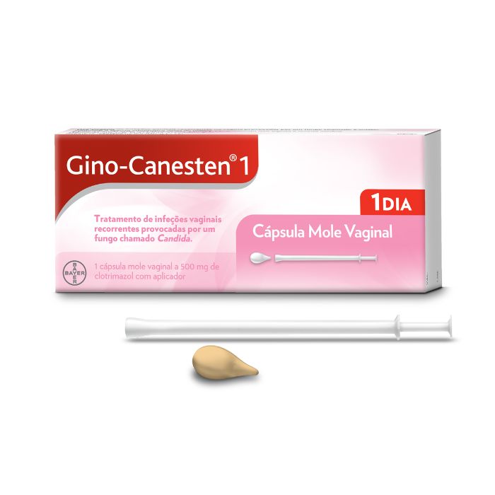 Gino-Canesten 1 500mg Cápsula Mole Vaginal