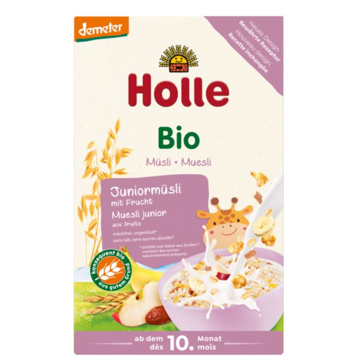 Holle Bio Muesli Júnior Multicereais com Fruta