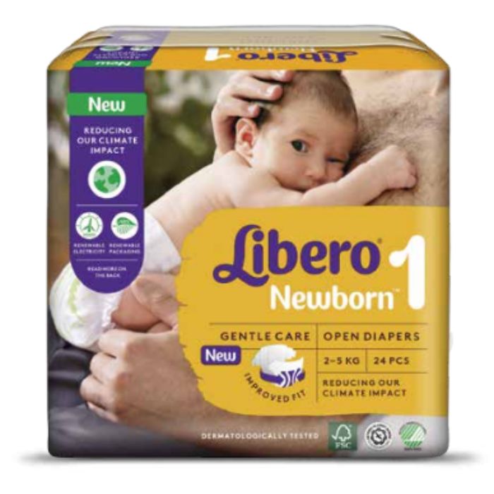 Libero Newborn 1 Fraldas 2-5 Kg