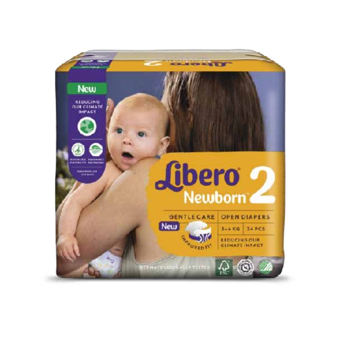 Libero Newborn 2 Fraldas 3-6 Kg