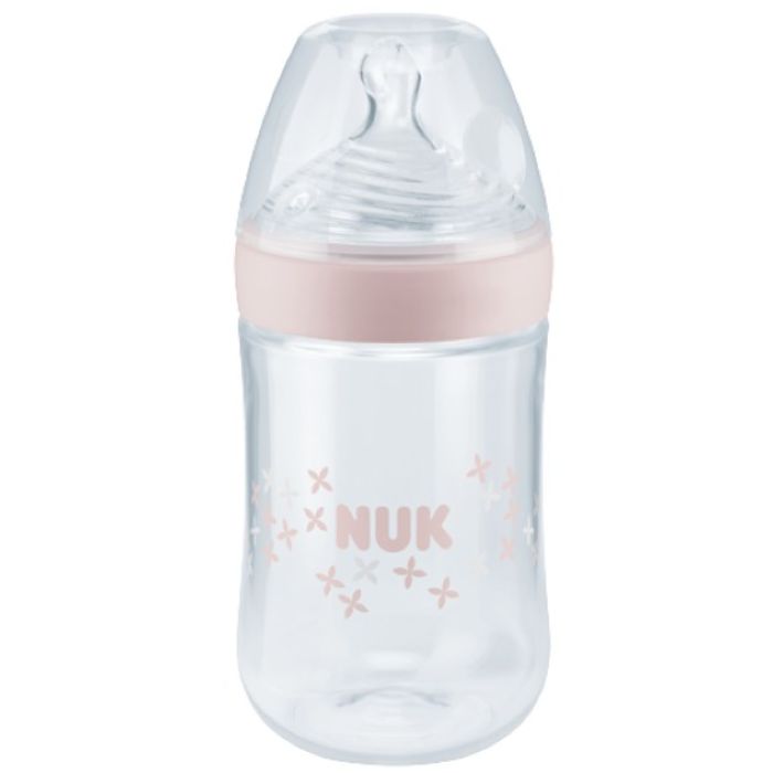 NUK Biberão Nature Sense Tetina Silicone 6-18m M 260 ml