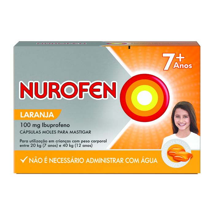 Nurofen Cápsulas Moles Mastigáveis 100 mg