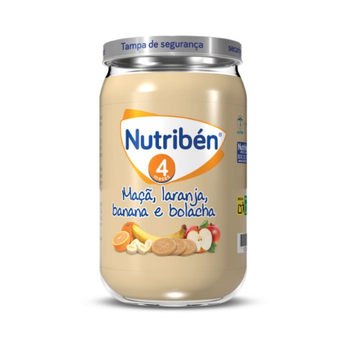 Nutribén Boião Maçã Laranja Banana Bolacha 235 g