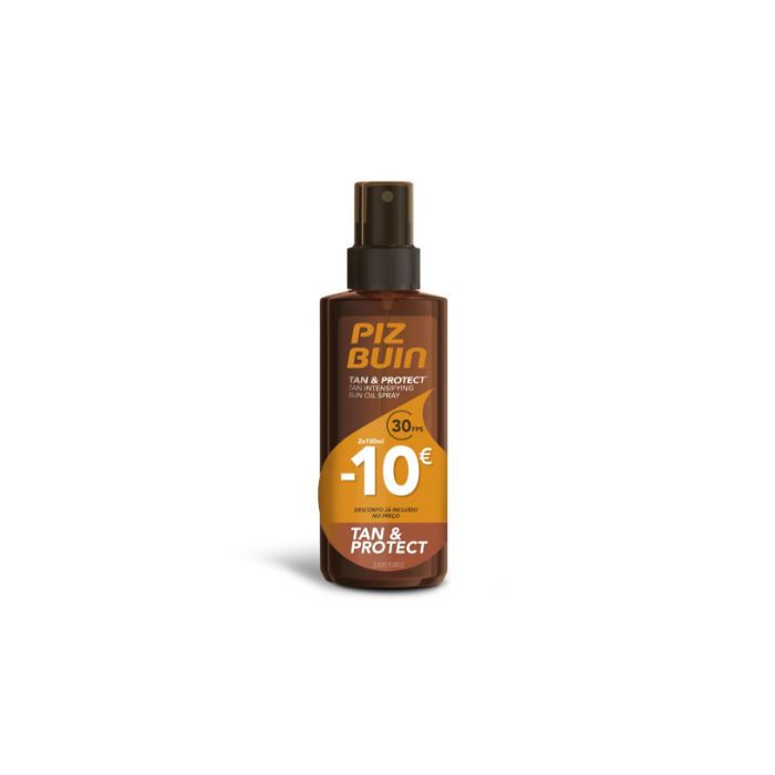 Piz Buin Tan & Protect Duo Óleo Spray Solar Intensificador do Bronzeado SPF 30