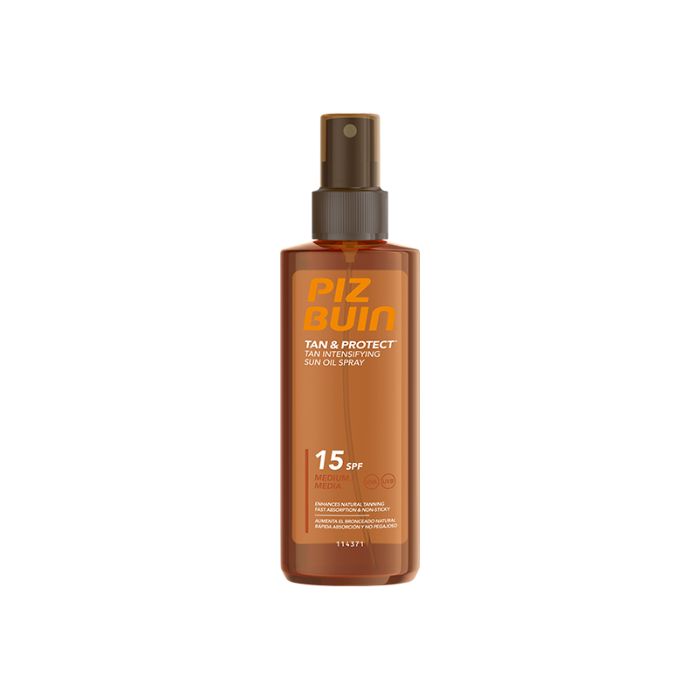 Piz Buin Tan & Protect Óleo Spray Solar Intensificador do Bronzeado SPF 15