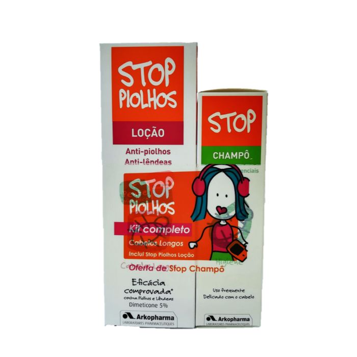 STOP PIOLHOS Kit Completo Cabelos Compridos