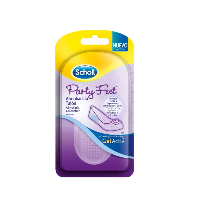 Scholl Gelactiv Palmilhas Party Feet Almofada de Calcanhar