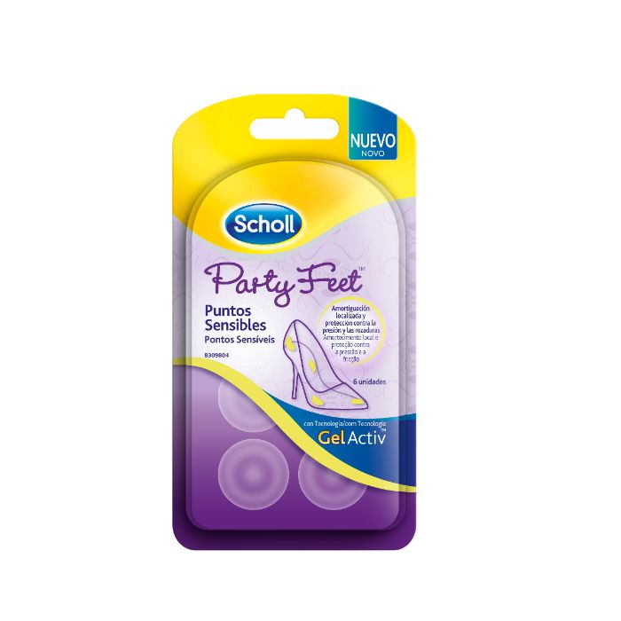 Scholl Gelactiv Palmilhas Party Feet Pontos Sensíveis