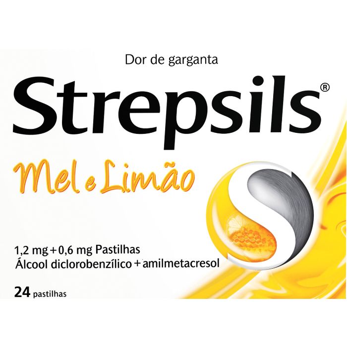 Strepsils Mel e Limão 24 pastilhas