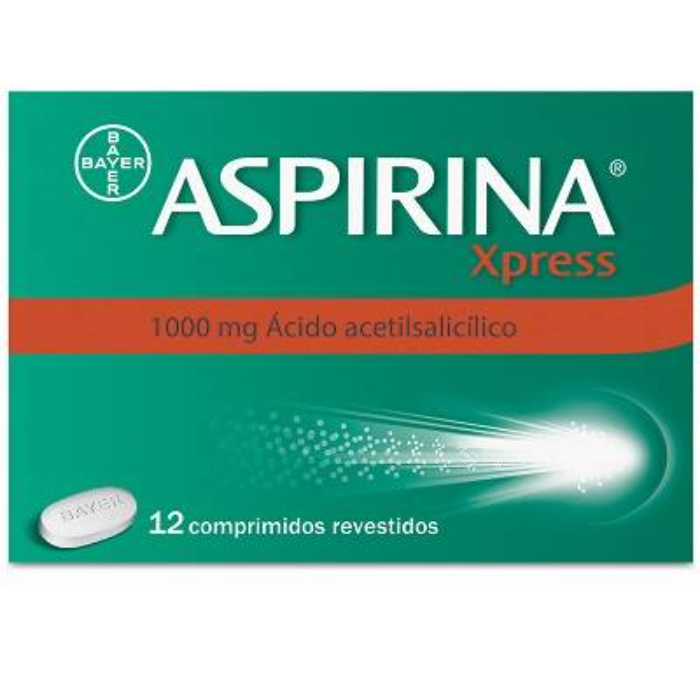 Aspirina Xpress 1000mg x 12 Comprimidos – DISPENSA EXCLUSIVA CONCELHO GONDOMAR