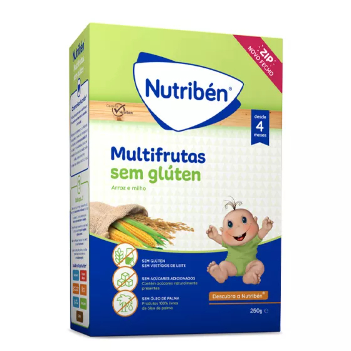 Nutribén Farinha Multifrutas S/Glúten 250g