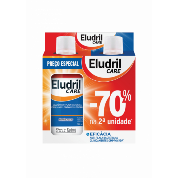 Eludril Care Colutório 2 x 500ml (Oferta 70% na 2ª unidade)