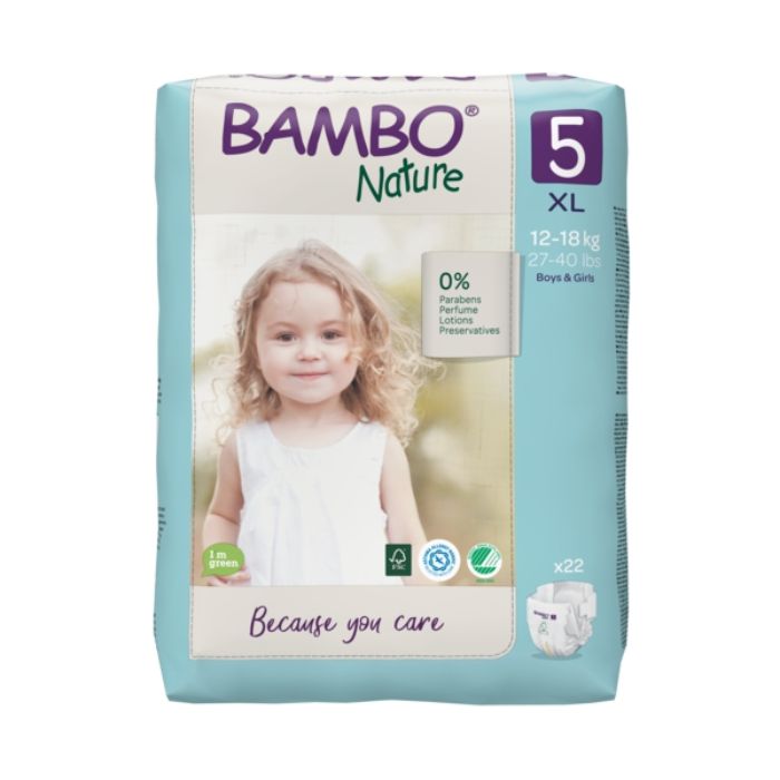 Bambo Nature Fraldas Tam. 5 XL 12-18kg x22