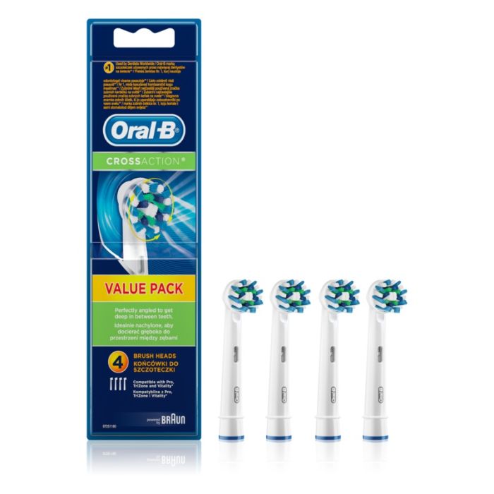 Oral-B Crossaction Recargas Escova Elétrica 3 + 1 Oferta