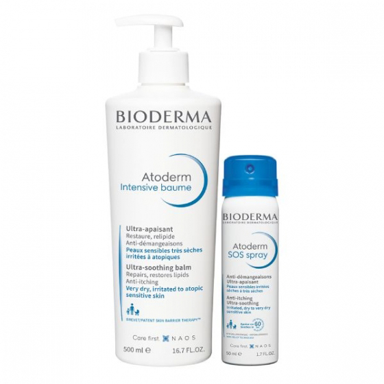 Bioderma Atoderm Intensive Baume 500 ml + Atoderm SOS Spray 50 ml