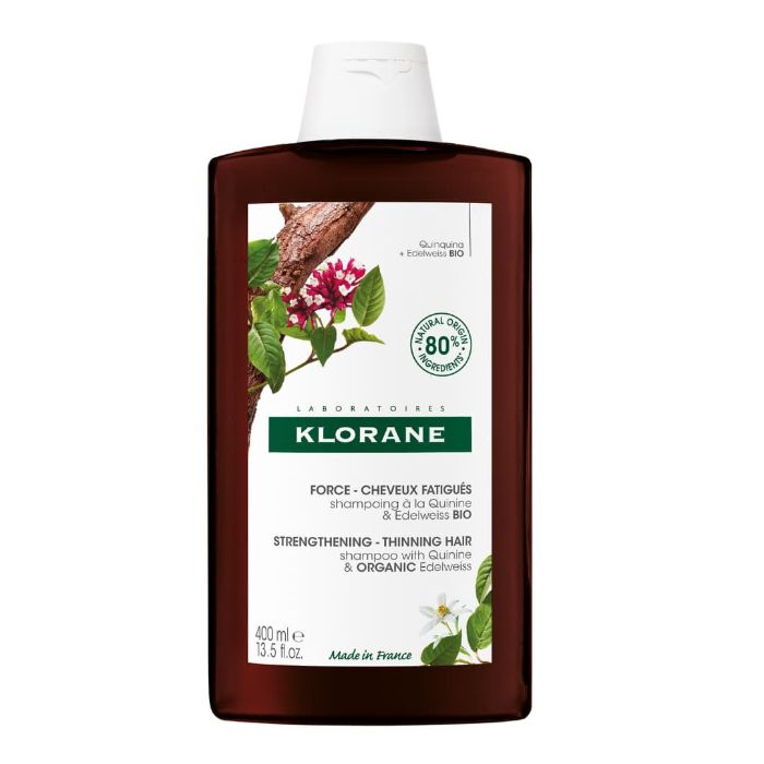 Klorane Champô com Quinina e Edelvaisse BIO 400 ml