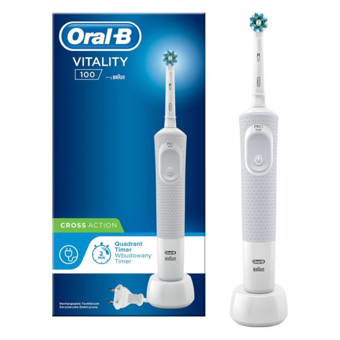 Oral-B Escova Elétrica Branca Vitality Cross Action