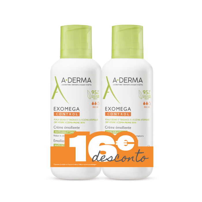 A-Derma Exomega Control Creme Emoliente 2x400ml