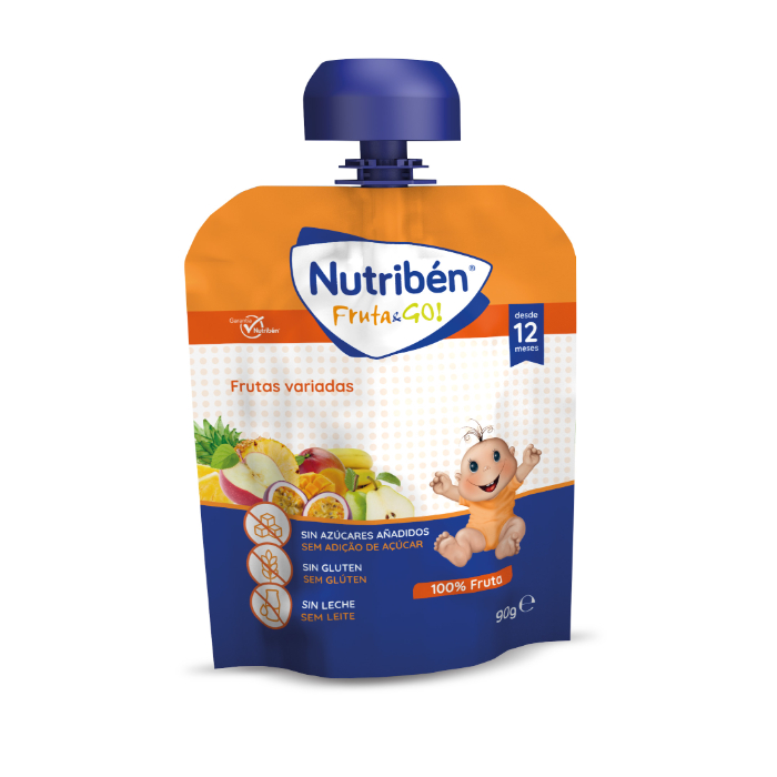 Nutribén Fruta&go! Frutas variadas 90g