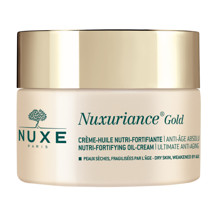 Nuxe Nuxuriance Gold 
Creme-óleo Nutri-fortificante, 50 ml.