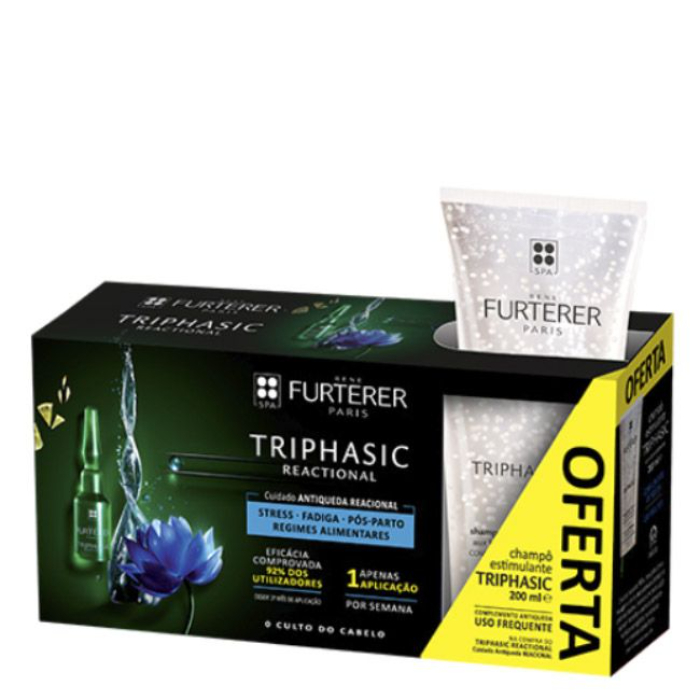 René Furterer Triphasic Reactional Monodoses x 12 + Oferta Champô Triphasic 100ml