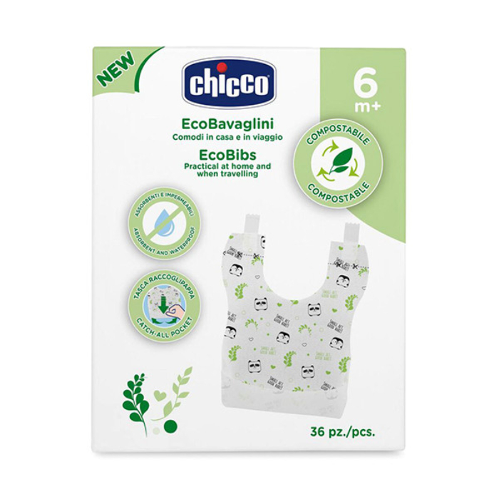 Chicco Babetes Descartáveis  6M⁺ (40 PÇS)