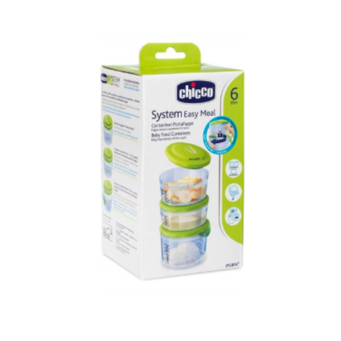 Chicco System Easy Meal Recipientes para a Papa do Bebé 6⁺