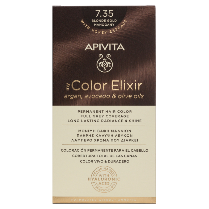 Apivita My Color Elixir 7.35 Loiro Ouro Mogno