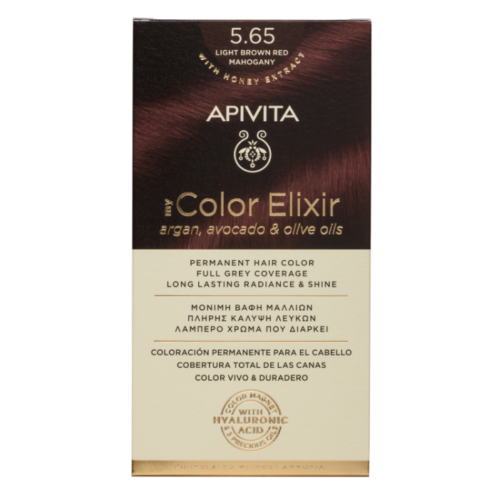 Apivita My Color Elixir 5.65 Castanho Claro Vermelho Acaju