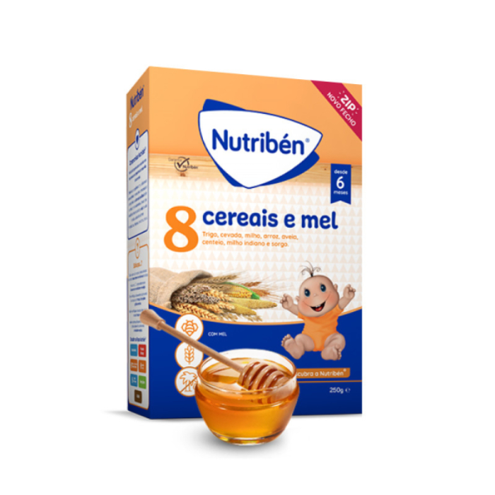 Nutribén Farinha 8 Cereais e Mel 250g