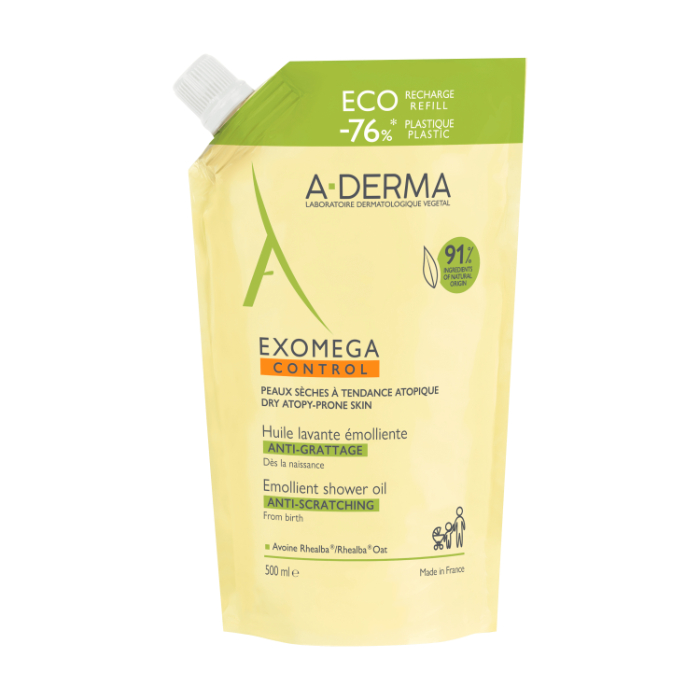 A-Derma Exomega Control Óleo Duche Recarga 500ml