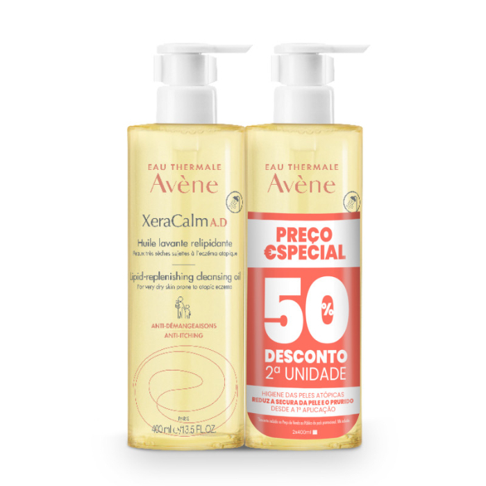 Avène XeraCalm A.D Óleo de Limpeza 400mLx2