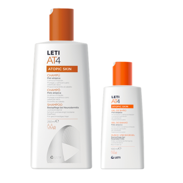 LetiAT4 Champô 250 mL + Oferta Gel de Banho 100 mL