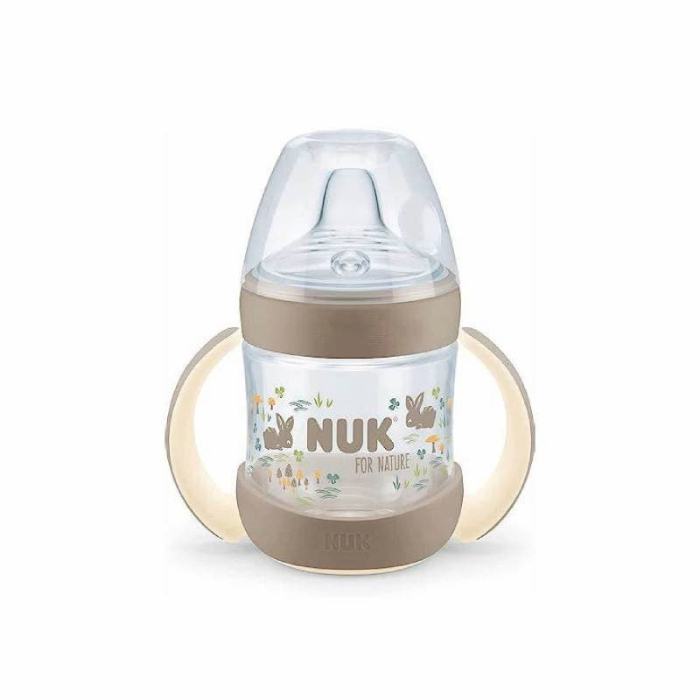 Nuk Nature Biberão Indicador Temperatura Aprendizagem 6M+ Bege – 150 mL