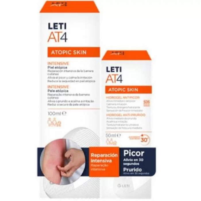 LetiAT4 Intensive Creme 100 mL + Hidrogel Anti-Prurido 50 mL