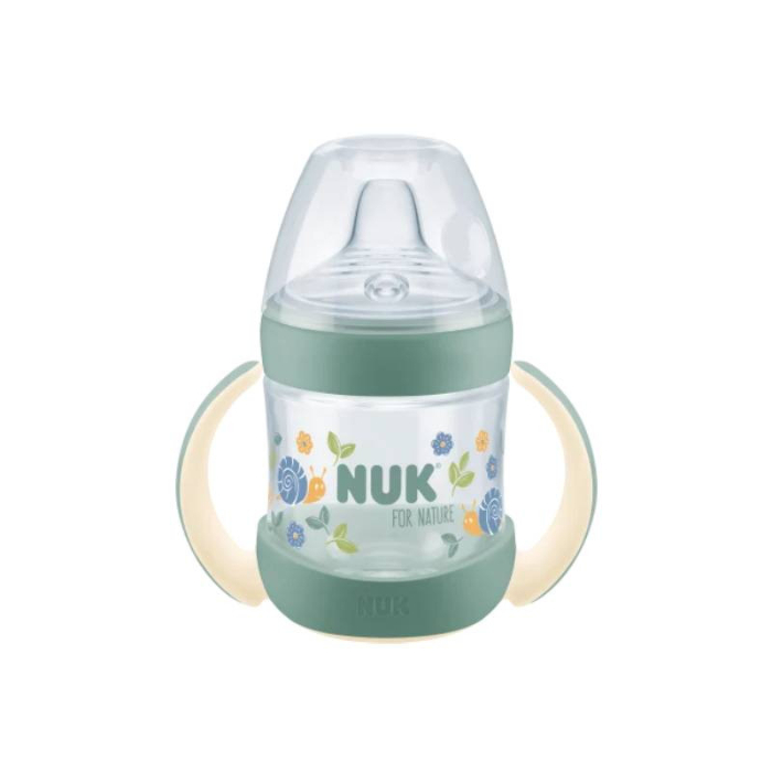 Nuk Nature Biberão Indicador Temperatura Aprendizagem 6M+ Verde – 150 mL