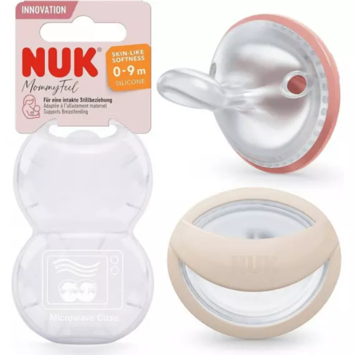 NUK Chupeta Mommy Feel Silicone Rosa 0-9M x 2