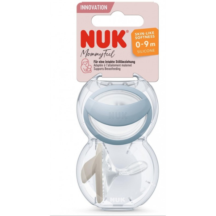 NUK Chupeta Mommy Feel Silicone Azul 0-9M x 2