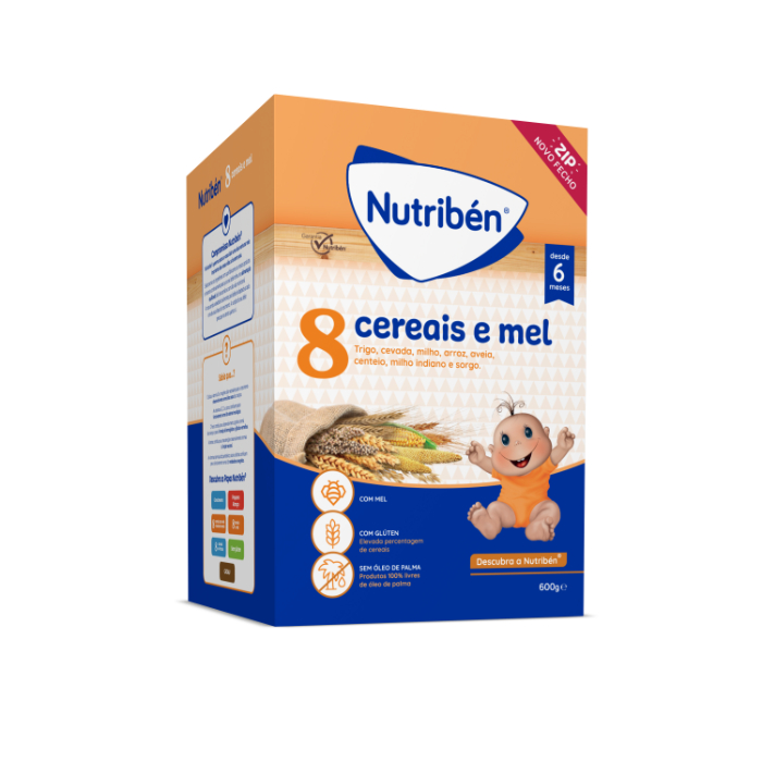 Nutribén Farinha 8 Cereais e Mel 600g